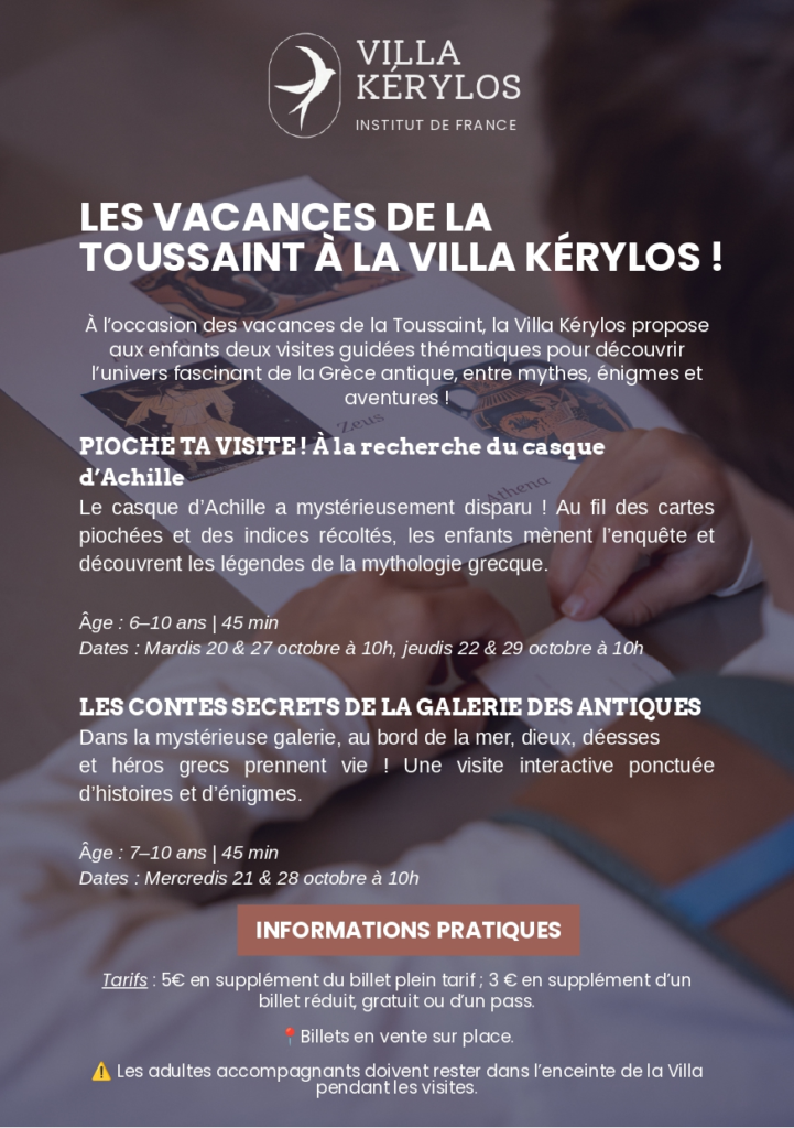 Les vacances de la Toussaint à la Villa Kérylos_Beaulieu-sur-Mer